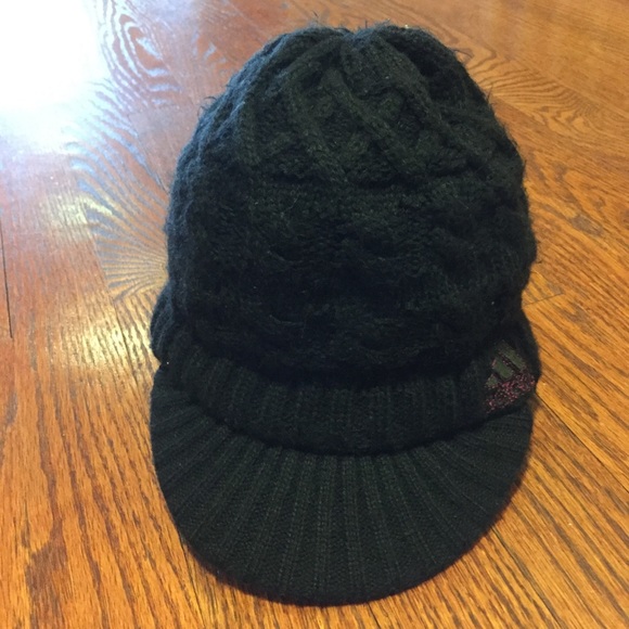 Adidas Accessories Black Womens Winter Hat With Visor Poshmark
